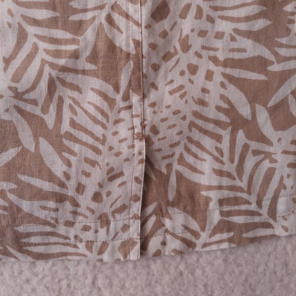 Tommy Bahama Relax Skirt Linen Lace Fern White Khaki Women's Sz 16 NWT - Picture 3 of 14